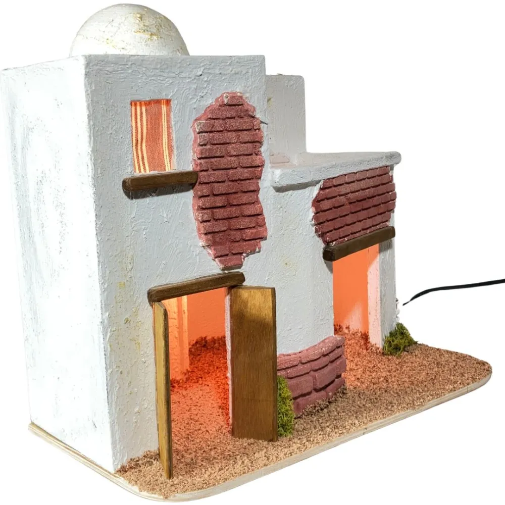Palestinian Setting with Lights for 8–10 cm Nativity Figures