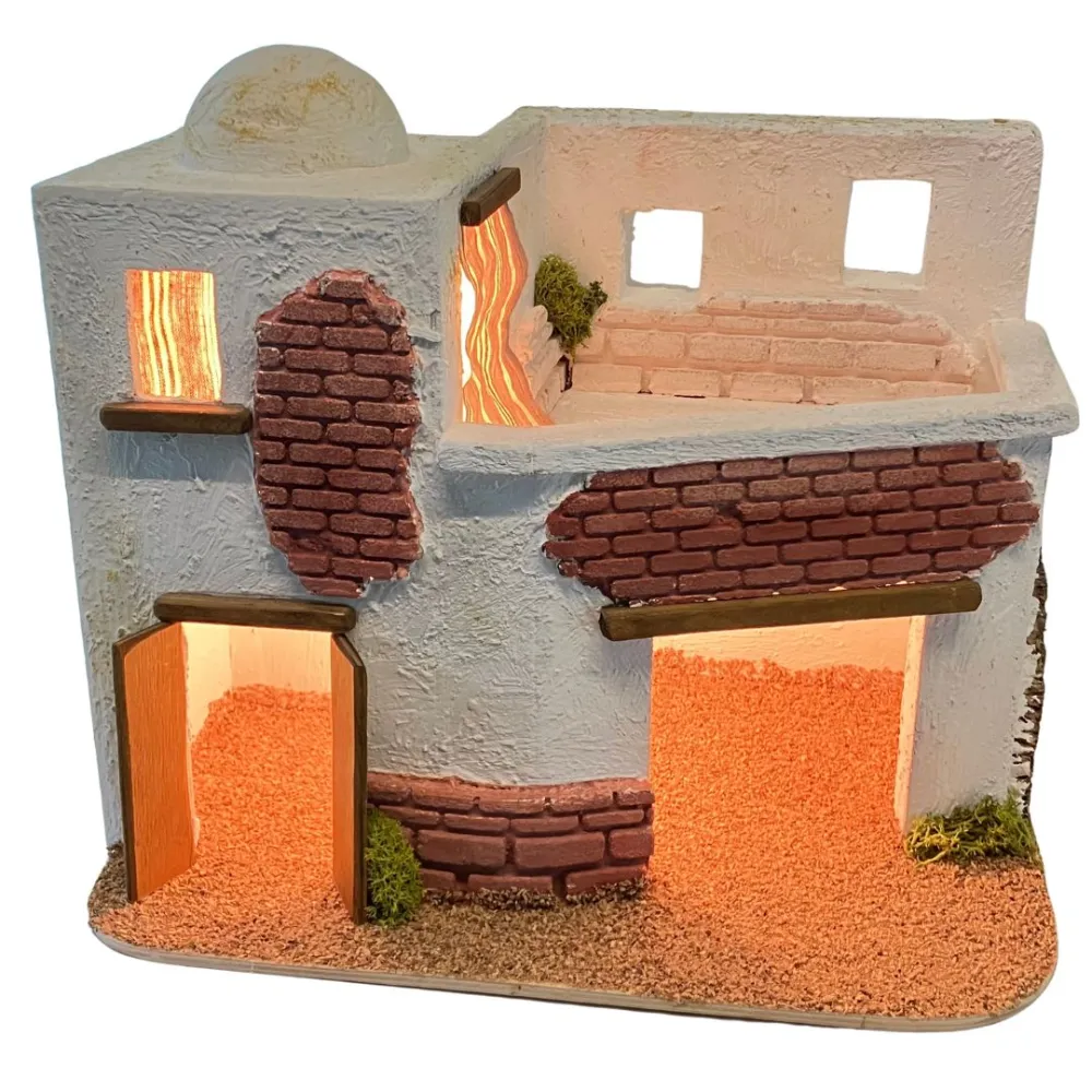 Palestinian Setting with Lights for 8–10 cm Nativity Figures
