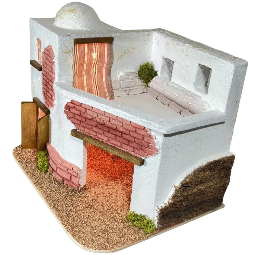 Palestinian Setting with Lights for 8–10 cm Nativity Figures