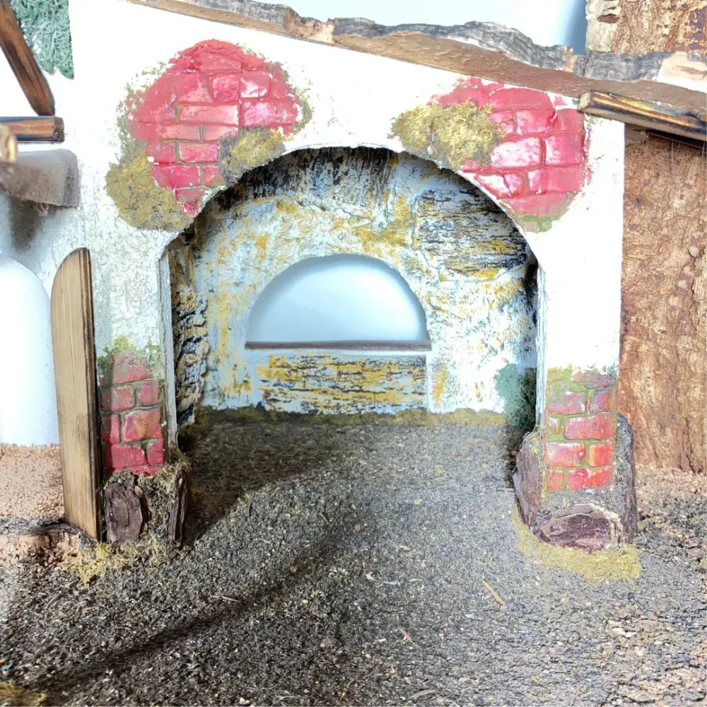 Oriental Setting in Cork, Wood and Plaster for 10–12 cm Nativity Figures