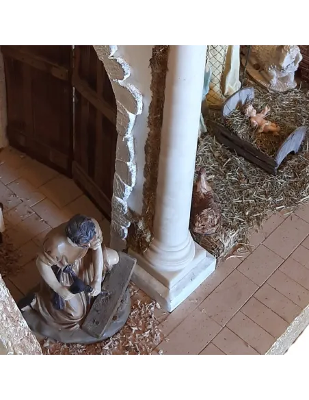 Presepe popolare adorazione dei magi 30 cm