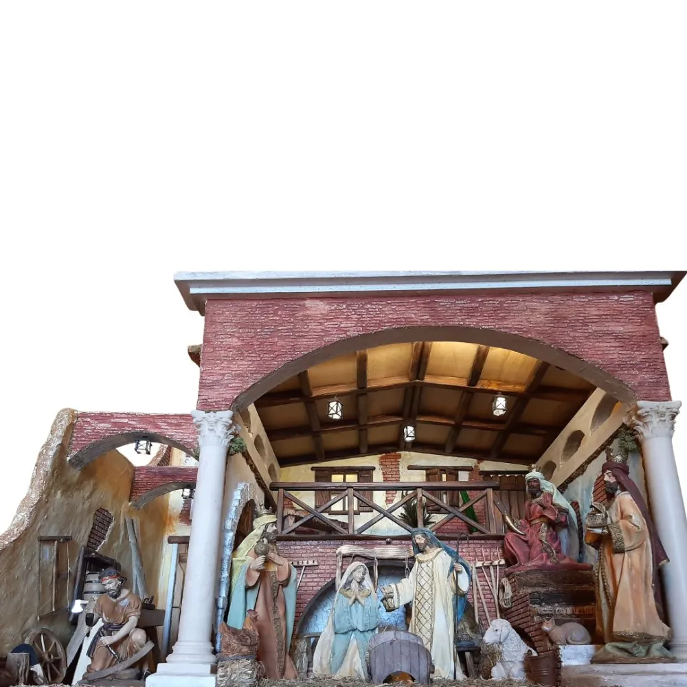 Traditional Nativity Scene with the Adoration of the Wise Men for 30 cm Nativity Figures