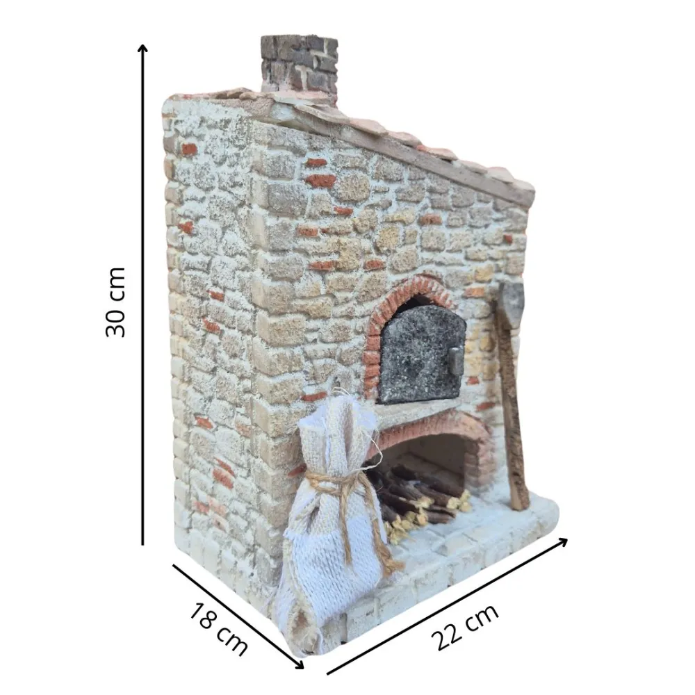 Rustic Polystyrene Oven for 20 cm Nativity Figures