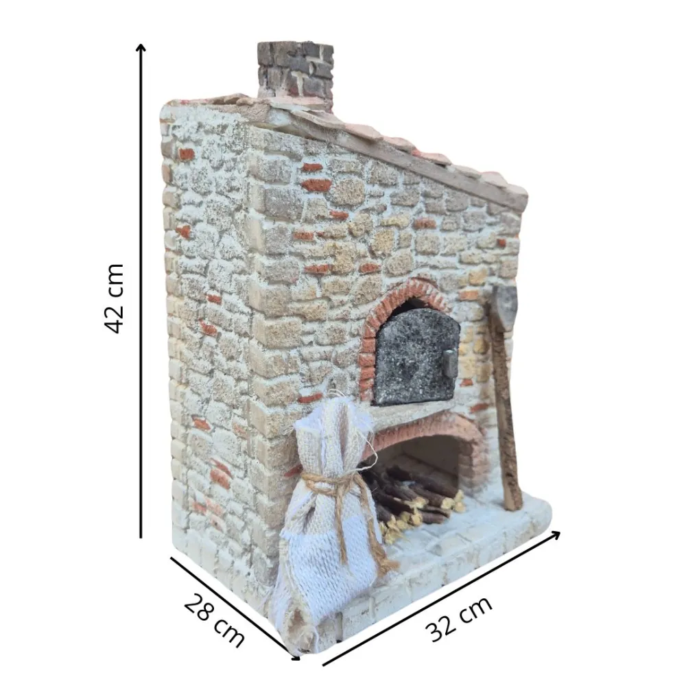 Rustic Polystyrene Oven for 30 cm Nativity Figures