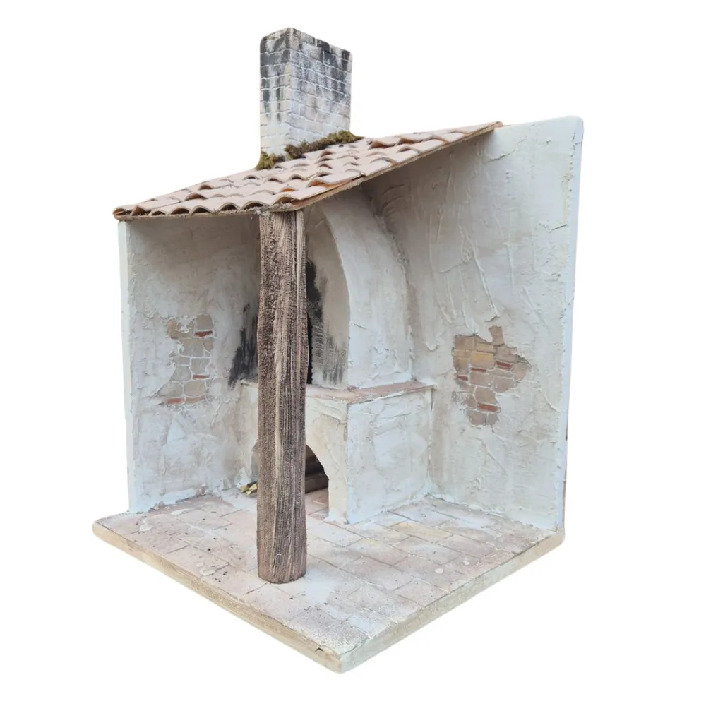 Polystyrene Setting with Wood-Fired Oven for 30 cm Nativity Figures
