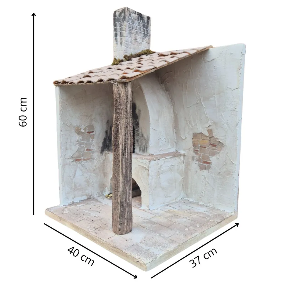 Polystyrene Setting with Wood-Fired Oven for 30 cm Nativity Figures