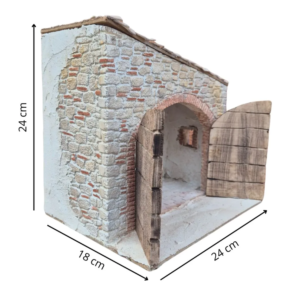 Polystyrene Setting for the Nativity or Workshop Scenes for 10 cm Nativity Figures