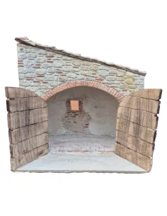 Ambientazione per bottega o Natività popolare per statue da 20 cm