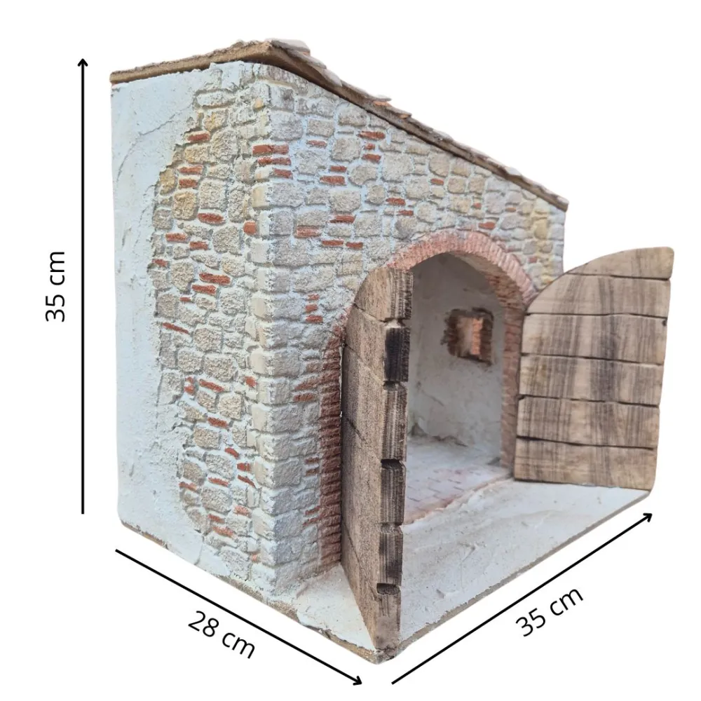 Polystyrene Setting for the Nativity or Workshop Scenes for 20 cm Nativity Figures