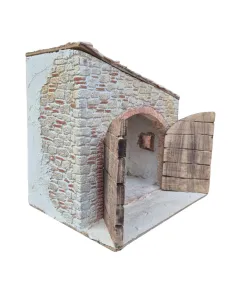 Ambientazione per bottega o Natività popolare per statue da 30 cm 2