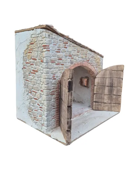 Ambientazione per bottega o Natività popolare per statue da 30 cm