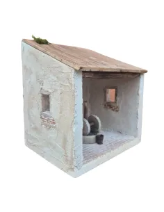 Polystyrene Olive Mill Setting for 10 cm Nativity Figures 2