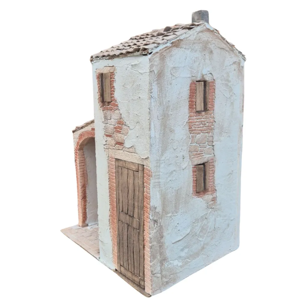 Polystyrene Village House with Workshop for 20 cm Nativity Figures