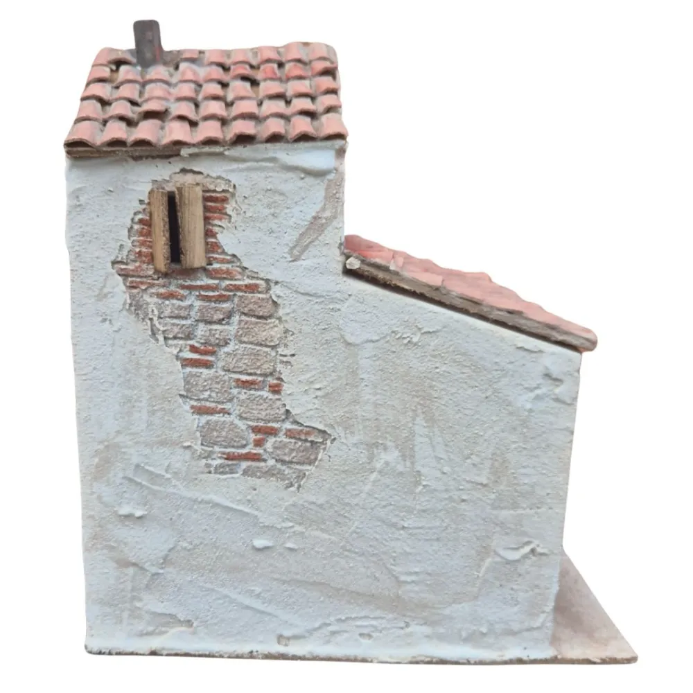 Polystyrene Village House with Double Roof for 30 cm Nativity Figures