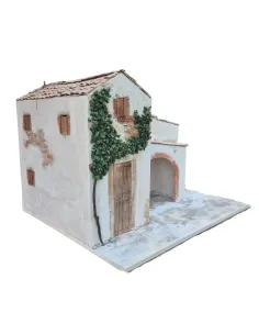 Borgo popolare con bottega in polistirene per statue da 30 cm 2