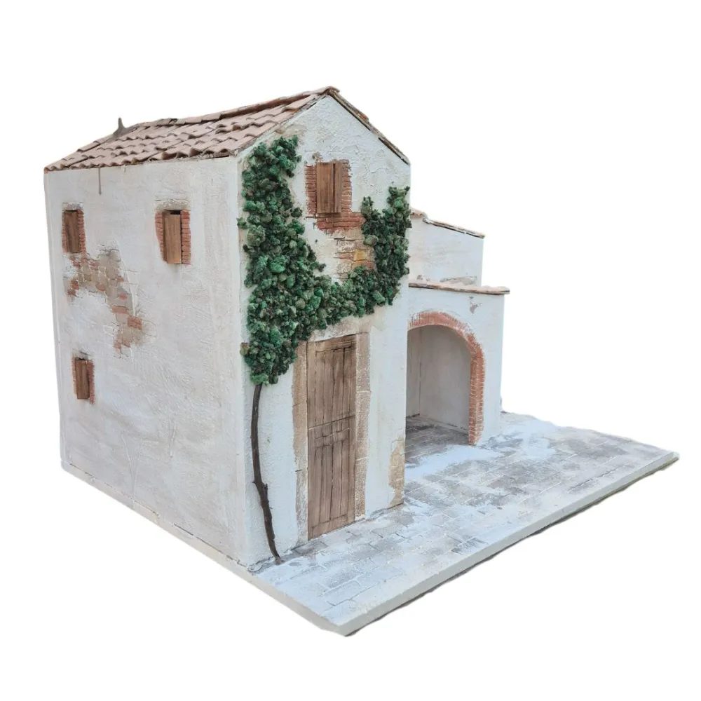 Polystyrene Village with Workshop for 30 cm Nativity Figures