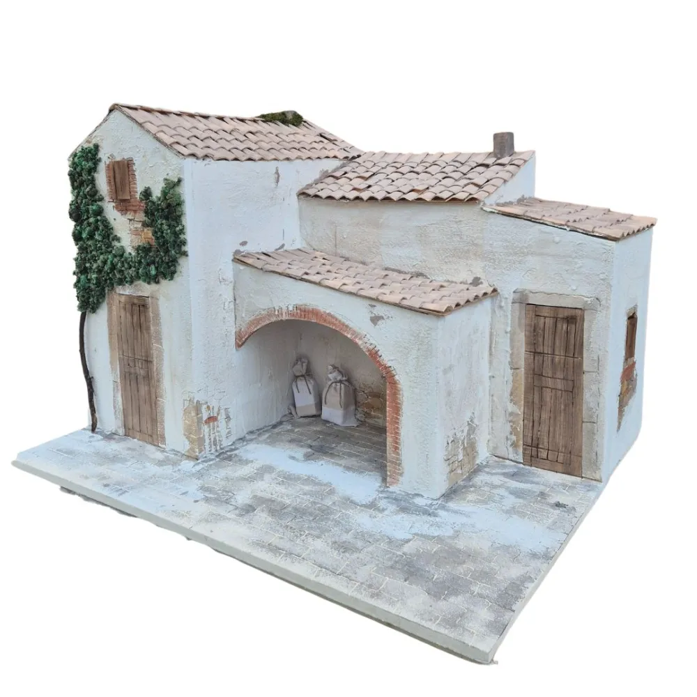 Polystyrene Village with Workshop for 30 cm Nativity Figures