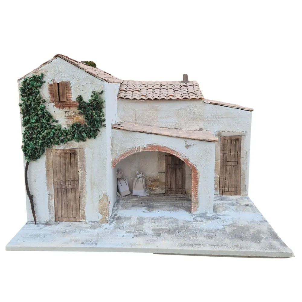 Polystyrene Village with Workshop for 30 cm Nativity Figures