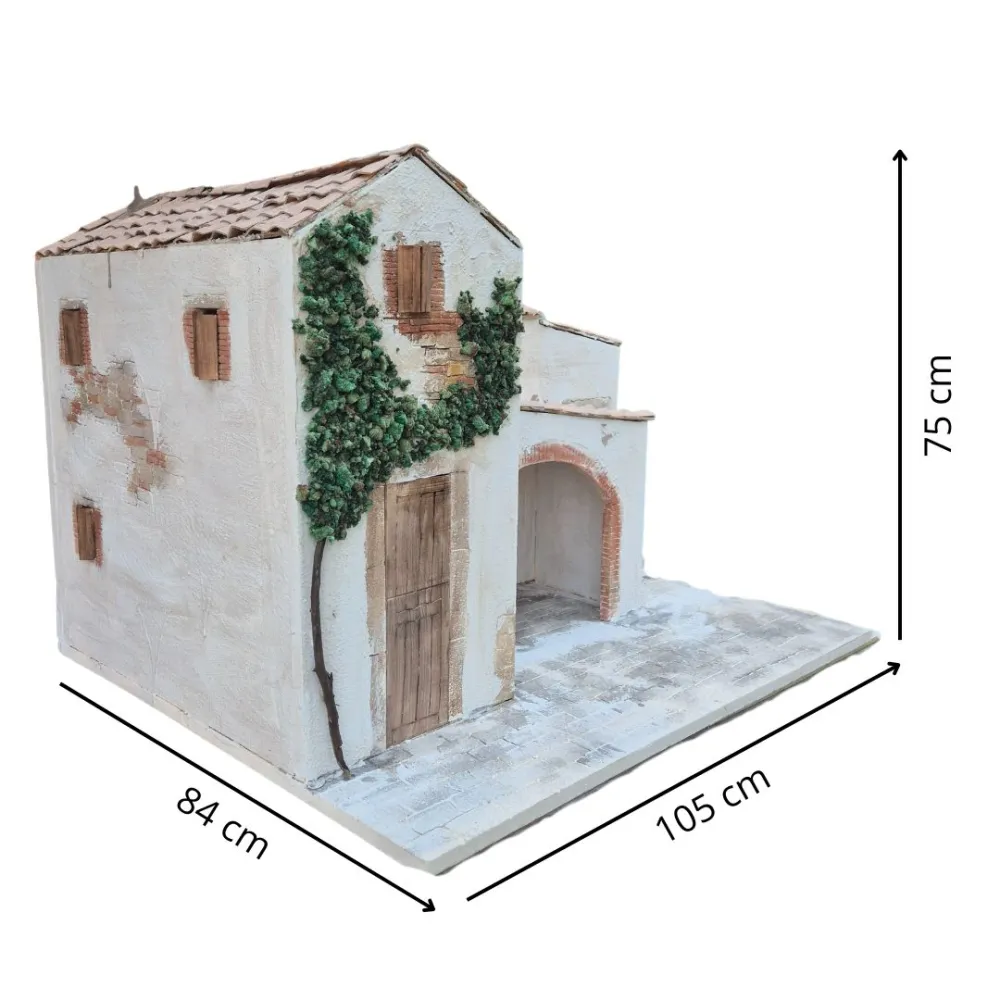 Polystyrene Village with Workshop for 30 cm Nativity Figures
