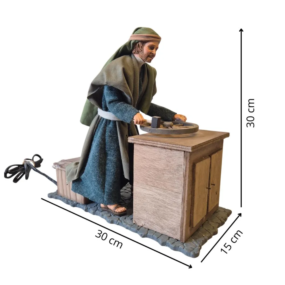 Animated Palestinian Wheelwright - 30 cm