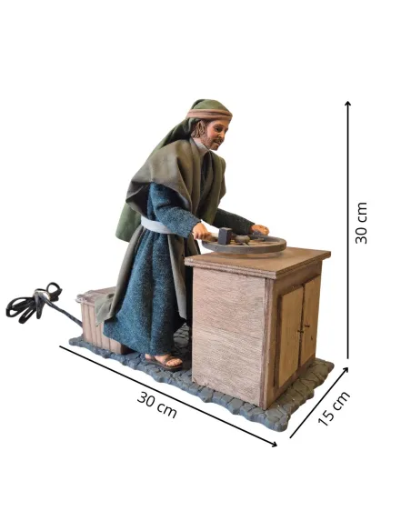 Animated Palestinian Wheelwright - 30 cm