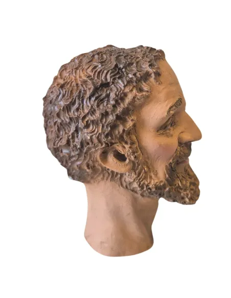 Light-Skinned King Head for 30 cm Nativity Figures