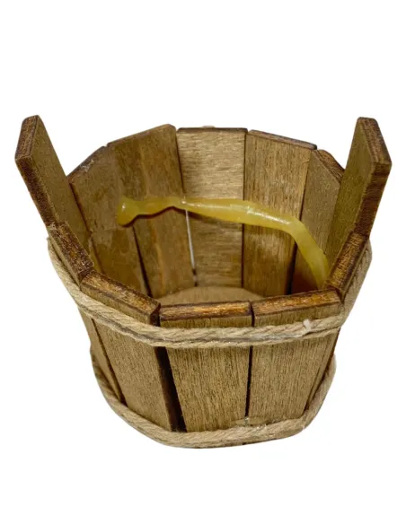 Wooden Stave Wash Tub with Handles for 20 cm Nativity Figures