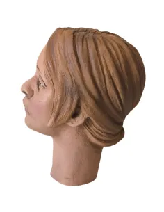 Young Woman Head with Light Hair for 30 cm Nativity Figures 2