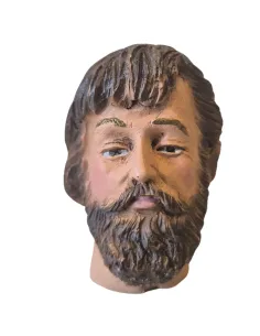 Middle-Aged Shepherd Head for 30 cm Nativity Figures