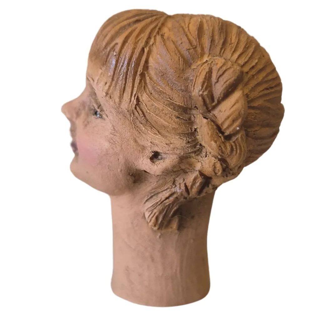 Blonde Little Girl Head for 30 cm Nativity Figures