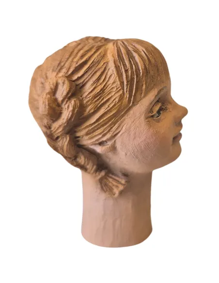 Blonde Little Girl Head for 30 cm Nativity Figures