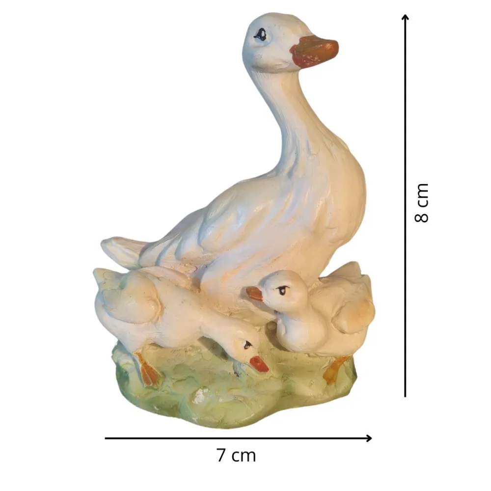 Resin Duck with Ducklings for 30 cm Nativity Figures