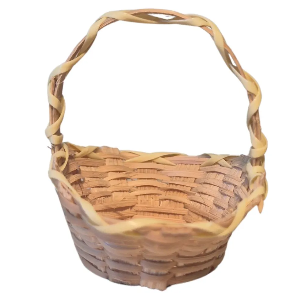 Oval Wicker Basket with Handle for 20 cm Nativity Figures