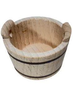 Wooden Wash Tub with Handles for 20–30 cm Nativity Figures