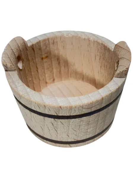 Wooden Wash Tub with Handles for 20–30 cm Nativity Figures