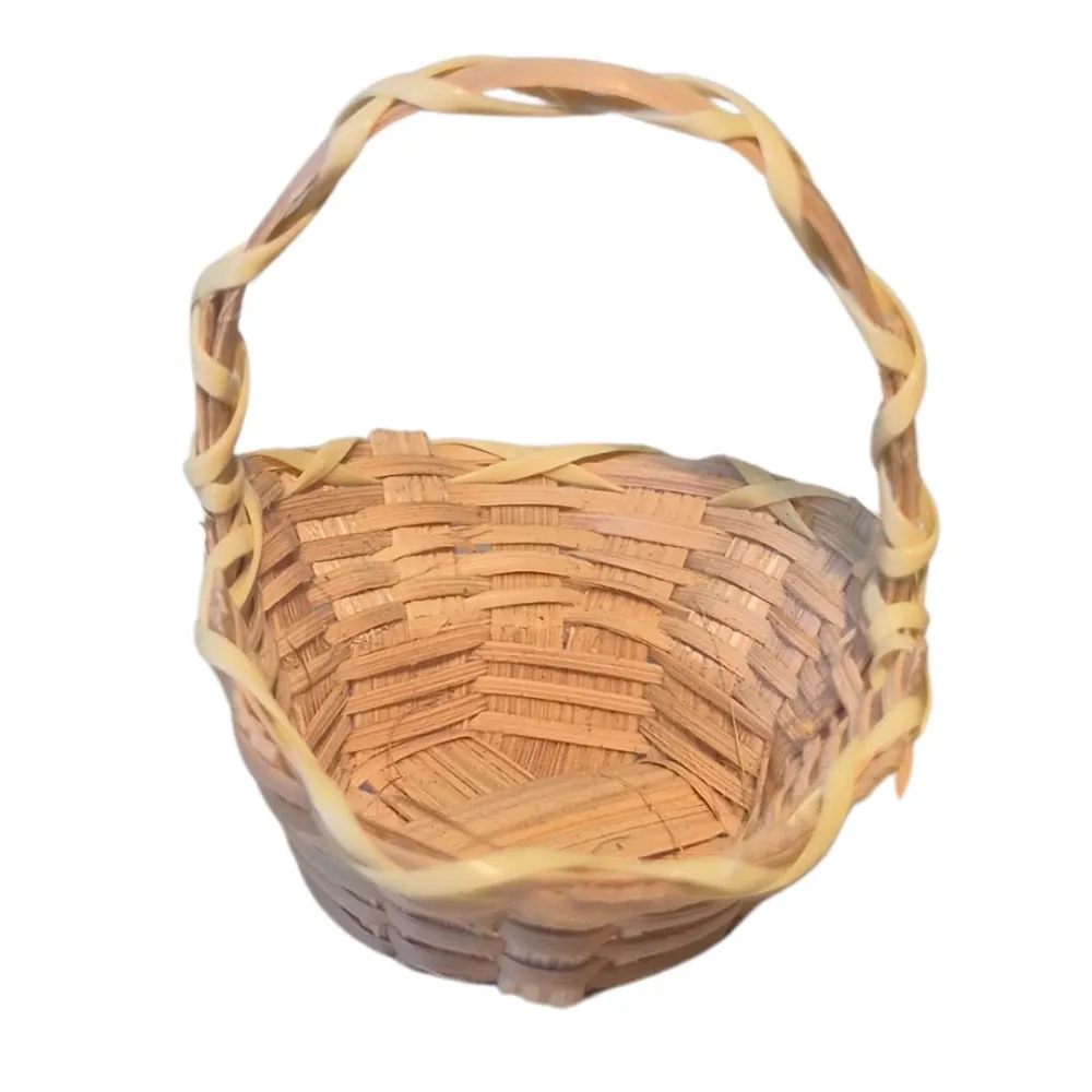 Oval Wicker Basket with Handle for 20 cm Nativity Figures