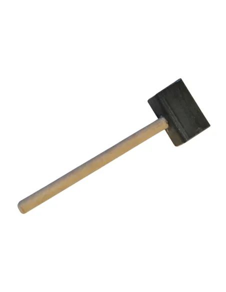 Mazza in legno e metallo per statue da 30-35 cm