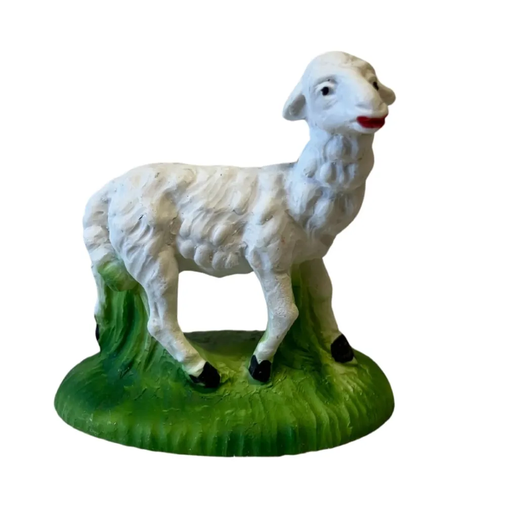 Set 4 pecore in resina per statue da 12 cm