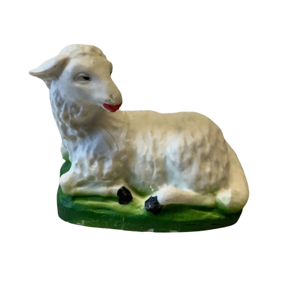 Set 4 pecore in resina per statue da 12 cm