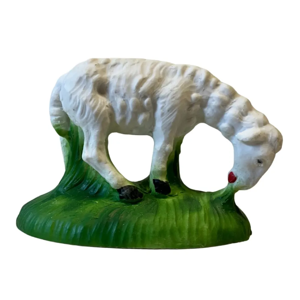 Set 4 pecore in resina per statue da 12 cm