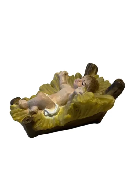 Baby Jesus with Cradle – Resin, for 12 cm Nativity Figures