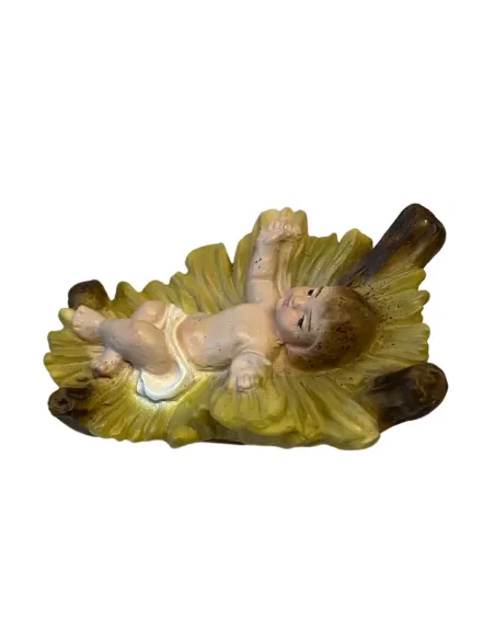 Baby Jesus with Cradle – Resin, for 12 cm Nativity Figures