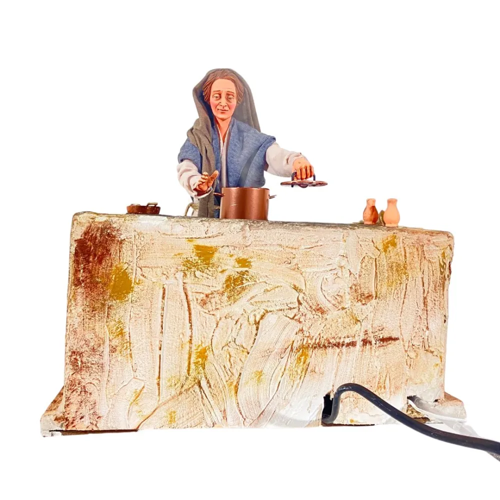 Animated Palestinian Woman with Smoking Pot - 30 cm