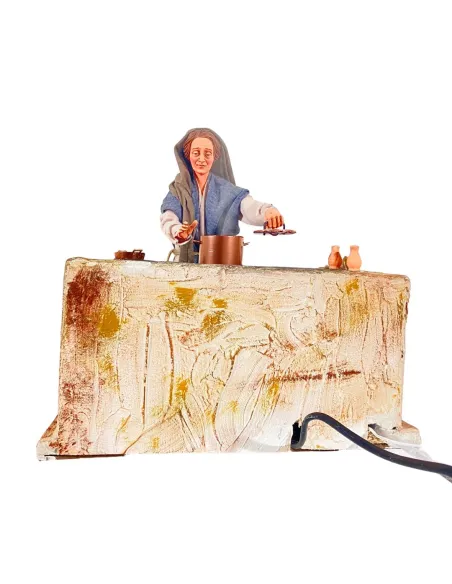 Donna palestinese con pentola fumante 30 cm