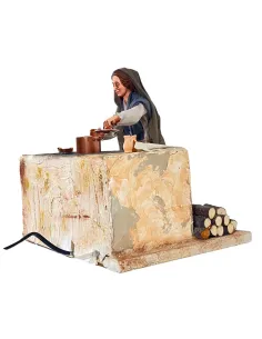 Donna palestinese con pentola fumante 30 cm