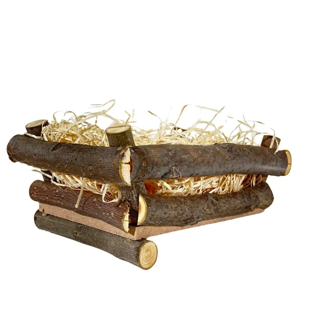 Culla in legno per bambino di 9 cm