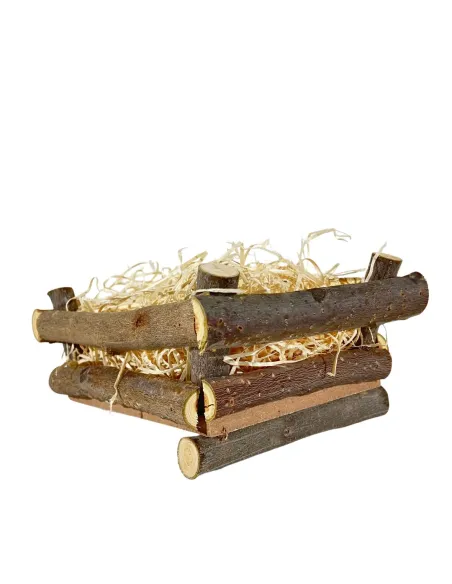 Culla in legno per bambinello di 10-11 cm