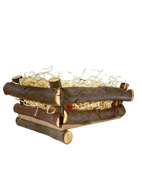 Culla in legno per bambinello di 10-11 cm