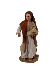 Animated Palestinian Woman Feeding Chickens - 30 cm 2