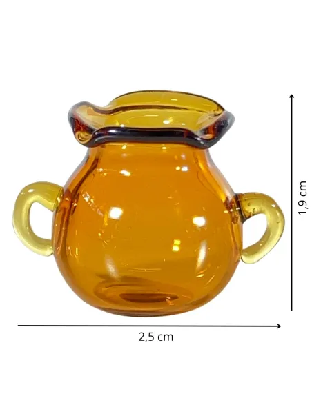 Vaso in vetro per statue da 15-20 cm